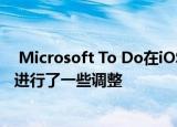  microsoft to do在ios和android上收到一些错误修复并进行了一些调整